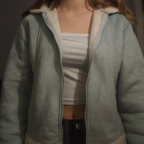 Light blue vintage jacket - Picture 4 of 4